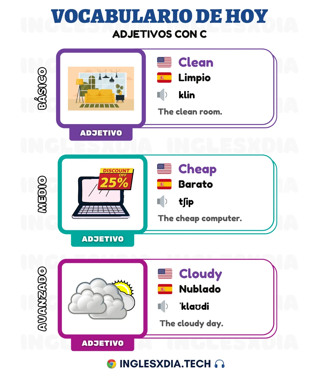 Palabras en inglés día 9