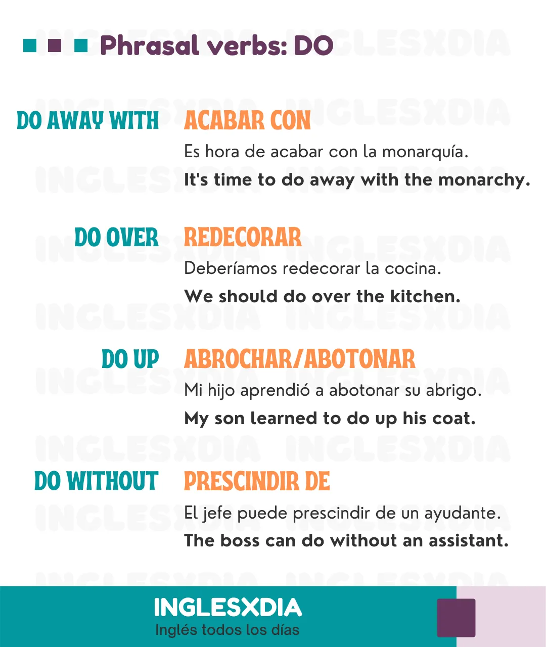 Phrasal verb Do