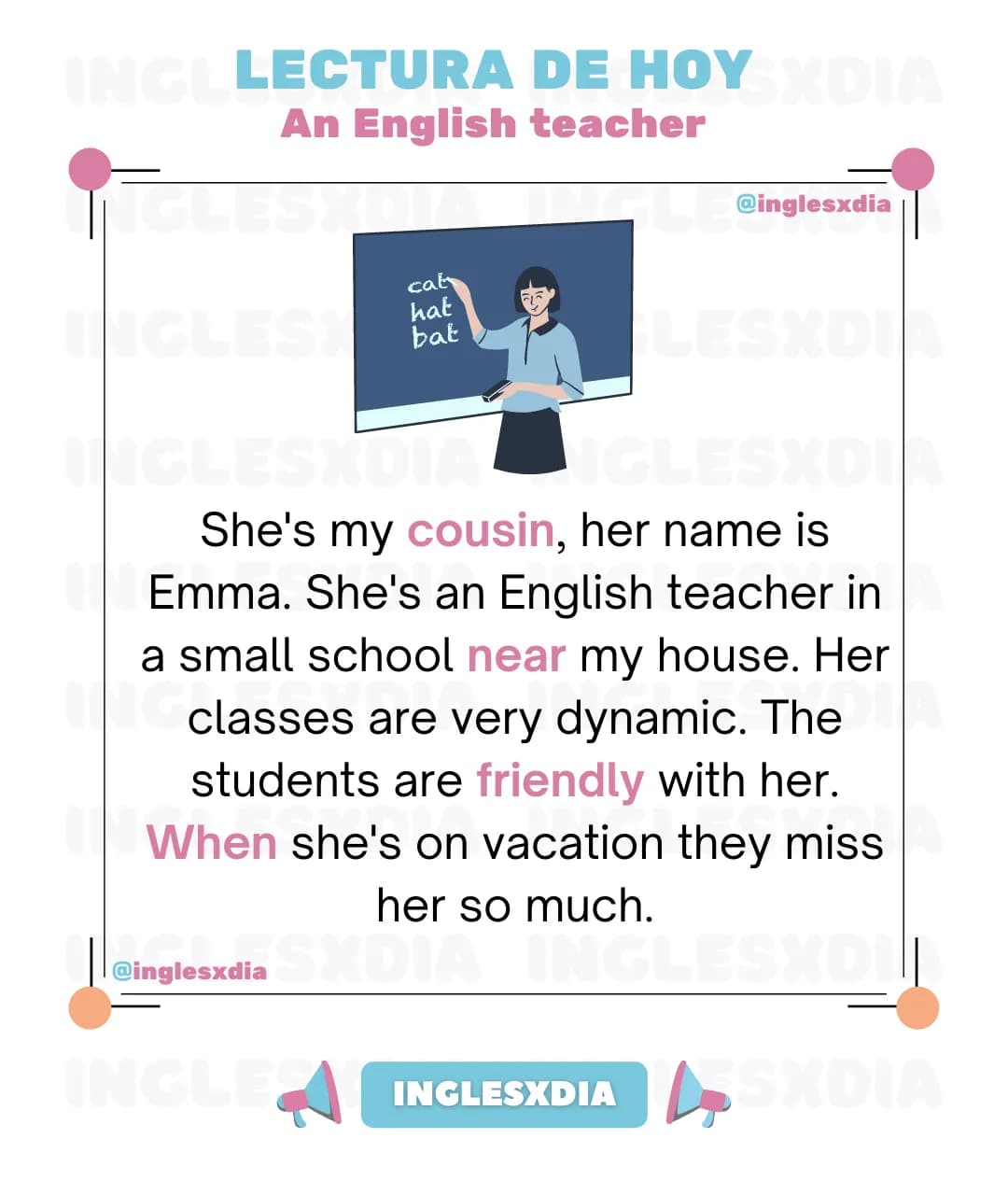 An English teacher