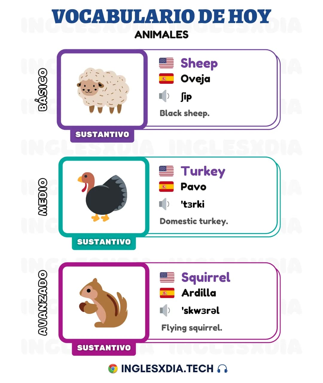 Palabras en inglés día 26