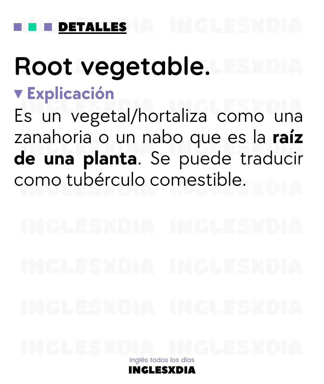 A root vegetable (527)