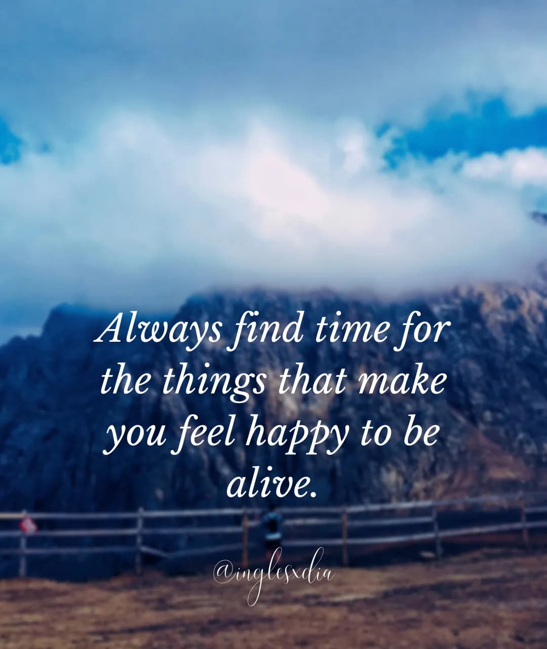 Always find time...