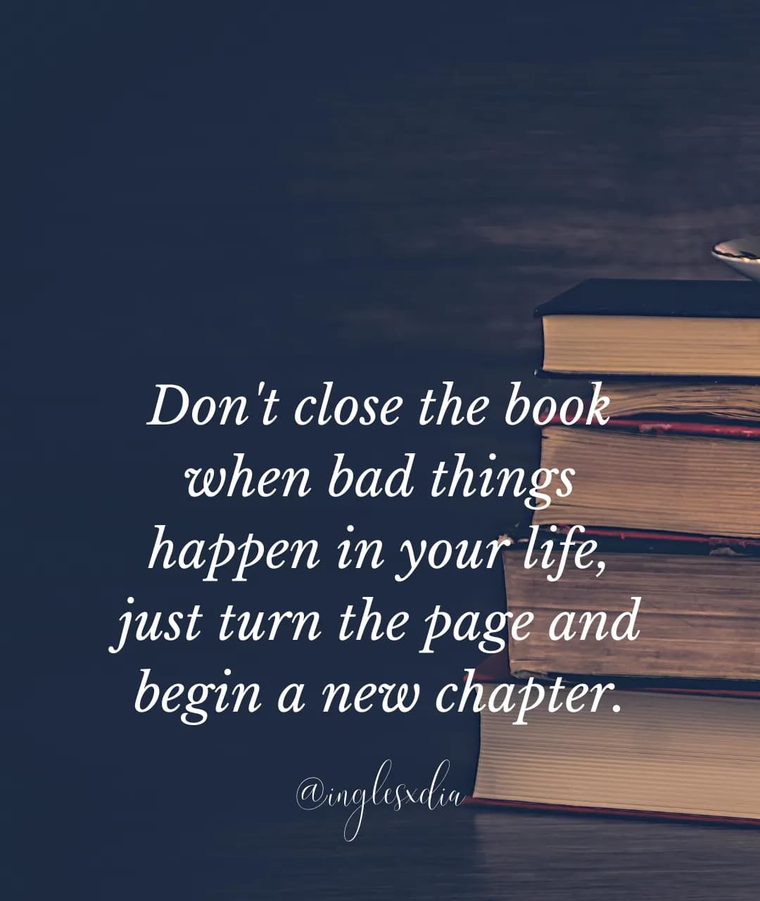 Don't close the book...