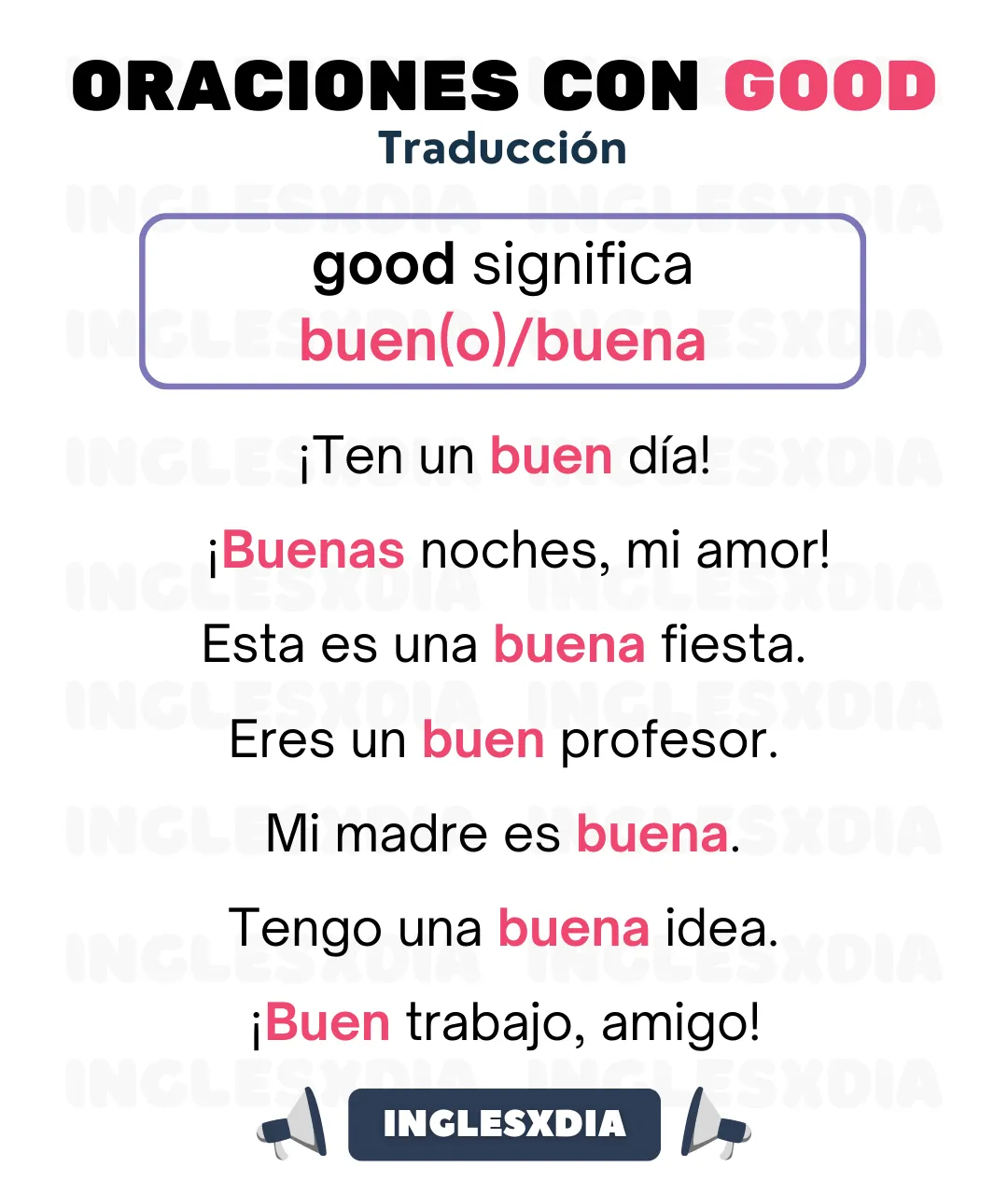 Oraciones con Good (859)