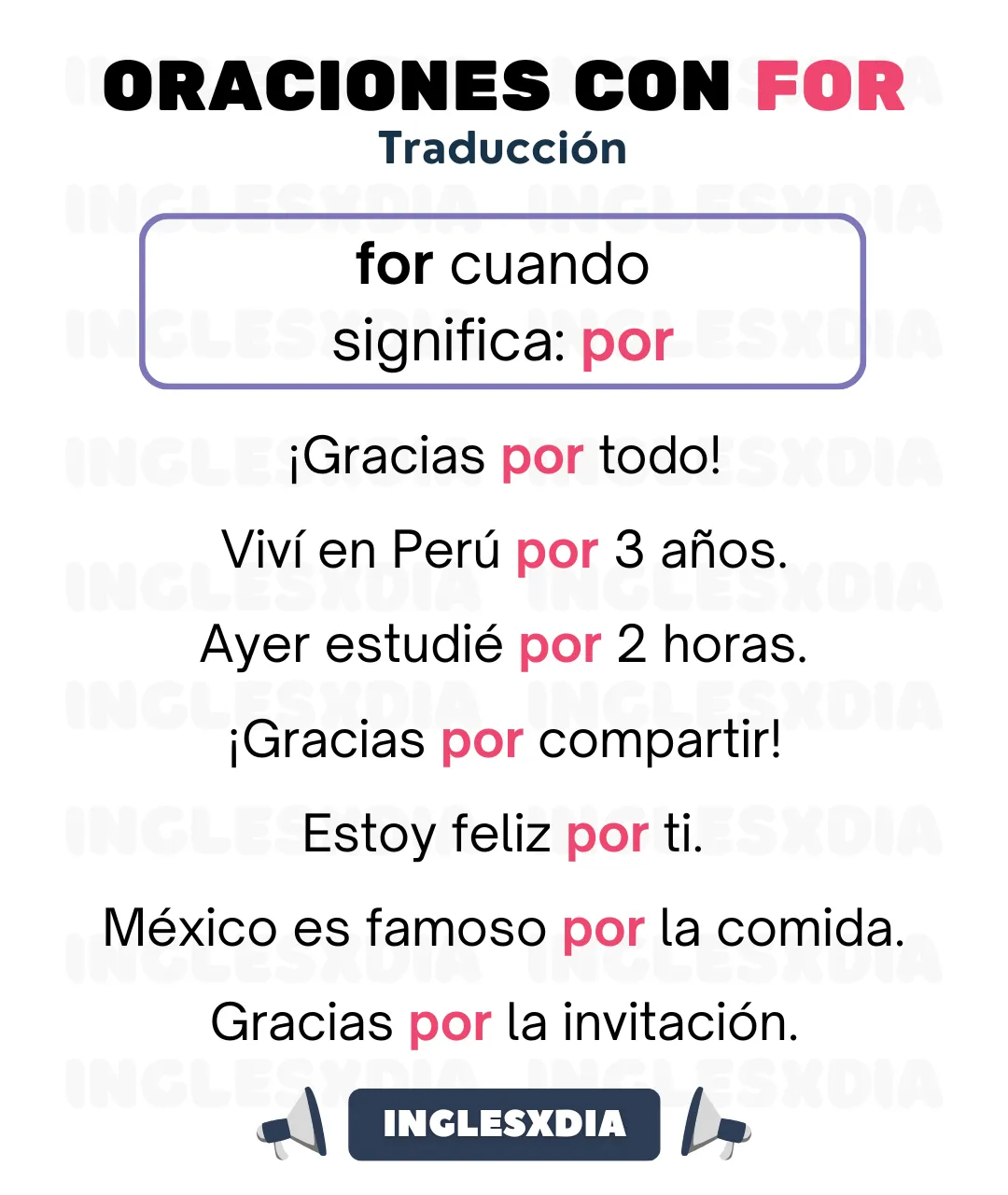 Oraciones con For (912)