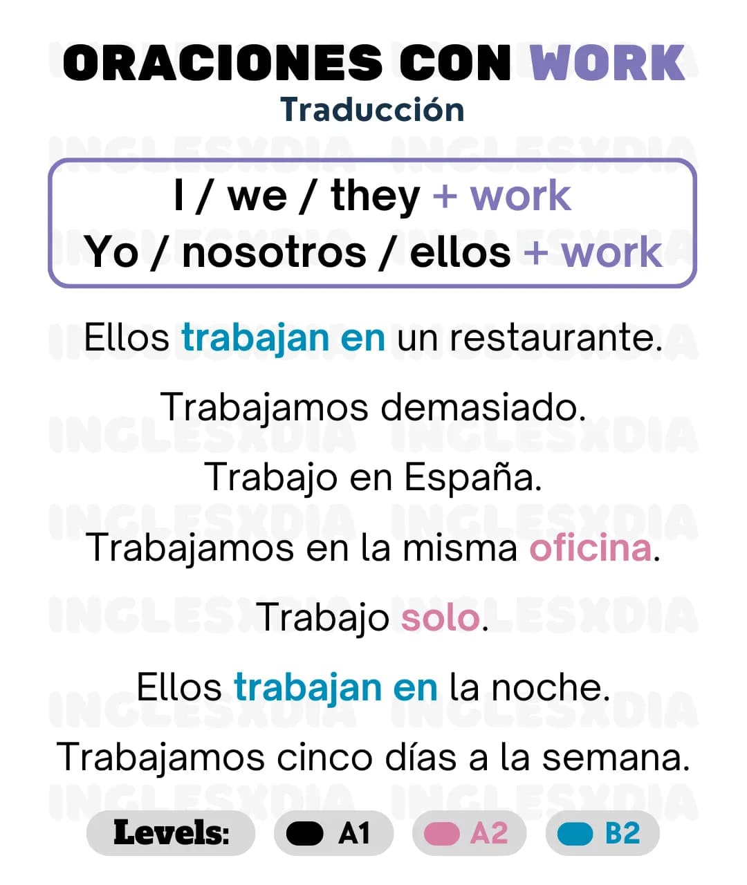 Oraciones con Work (1016)