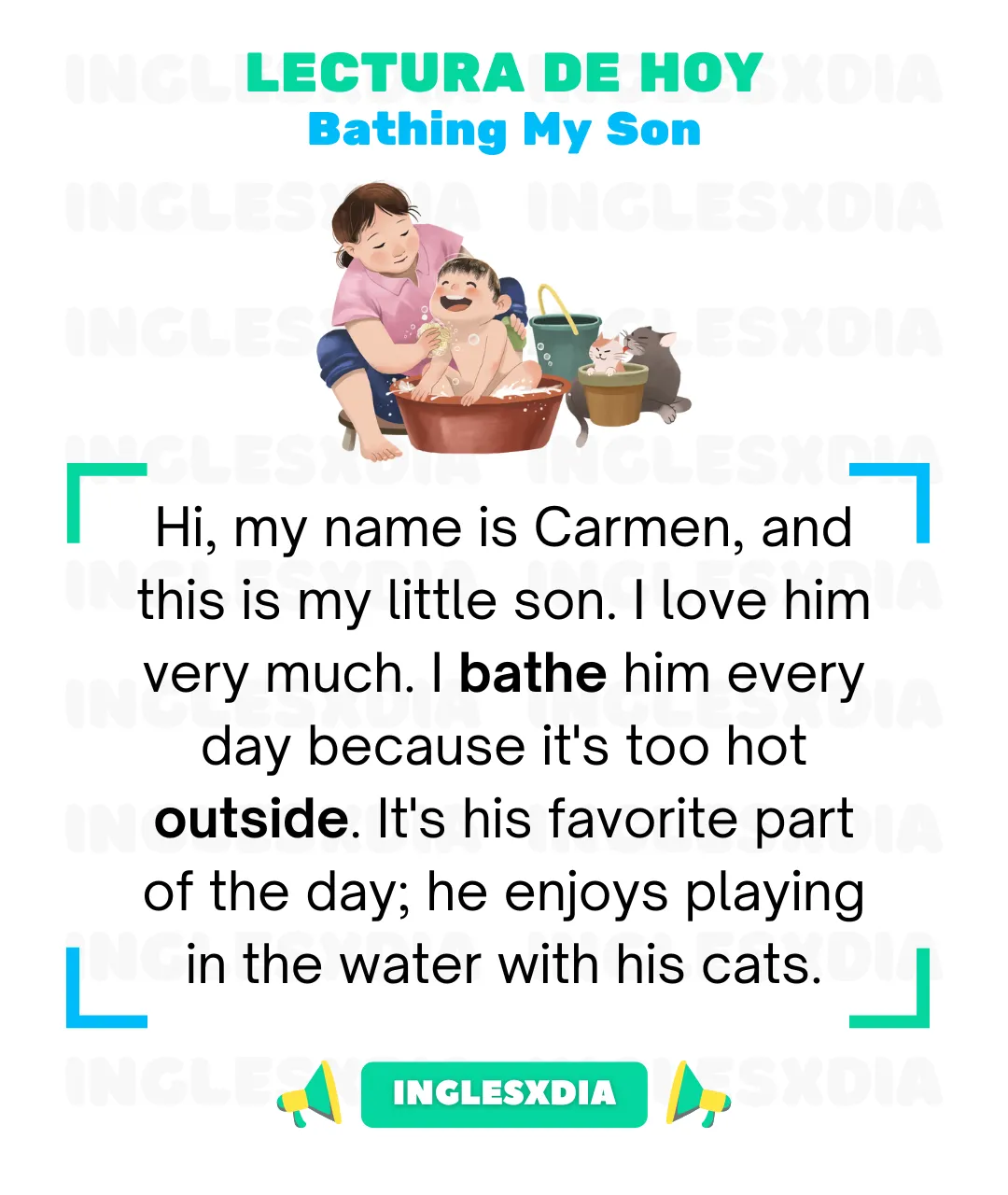 Bathing My Son