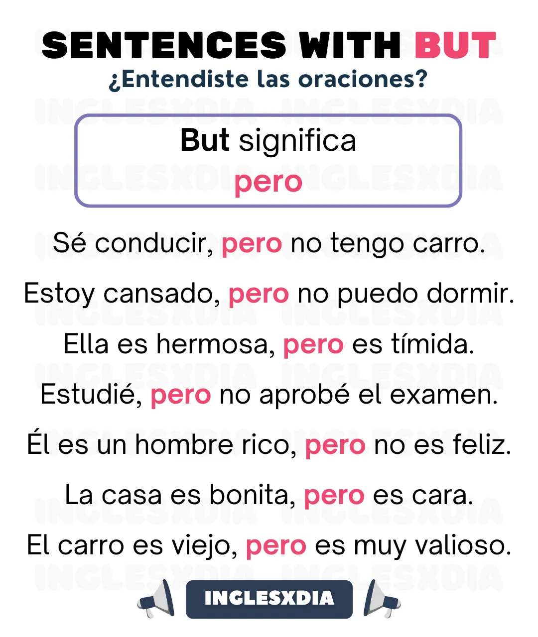 Oraciones con But (2059)