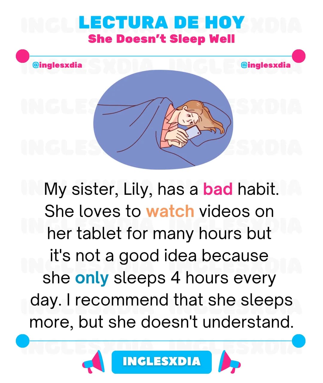 She Doesn't Sleep Well