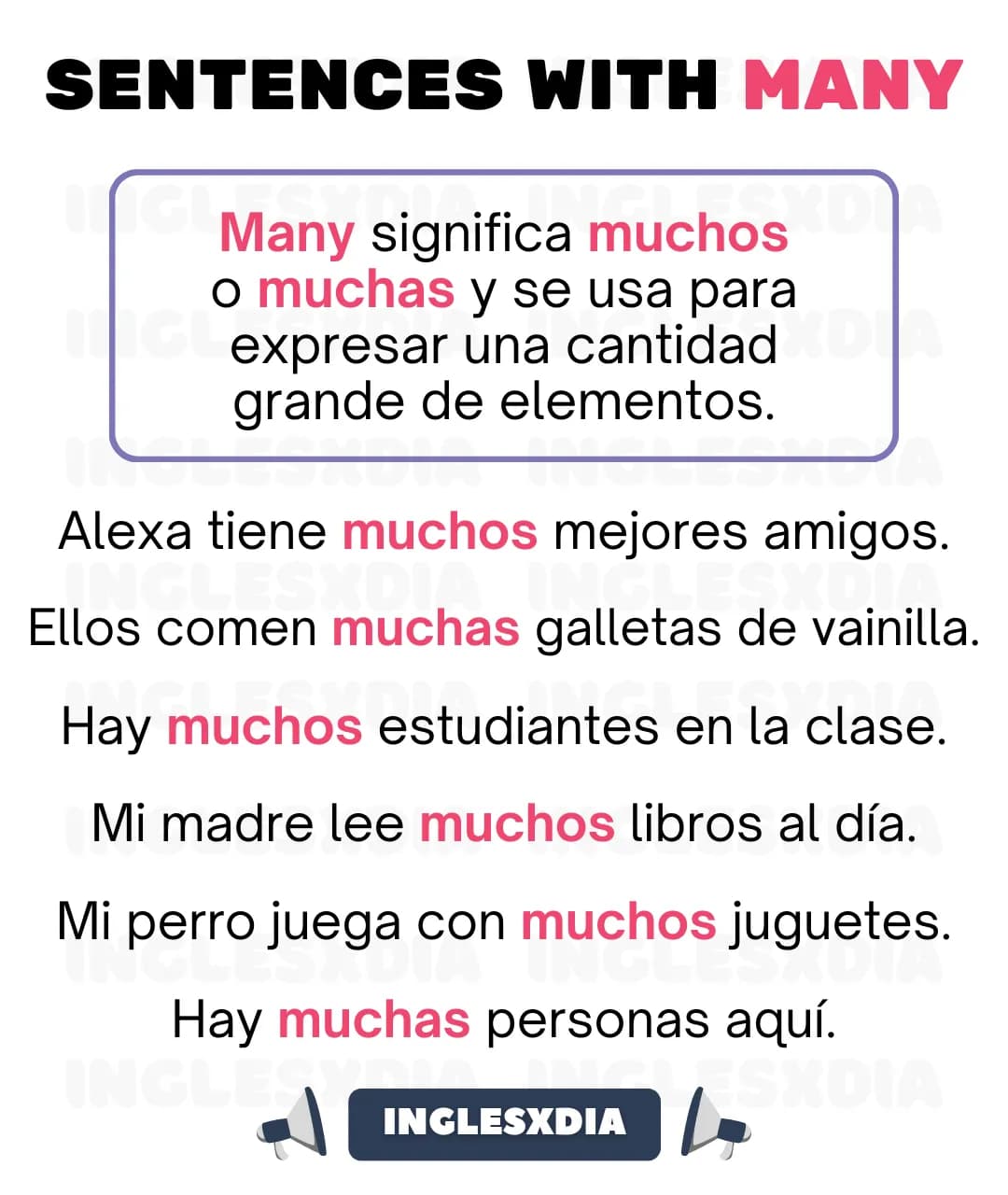 Oraciones con Many (2208)