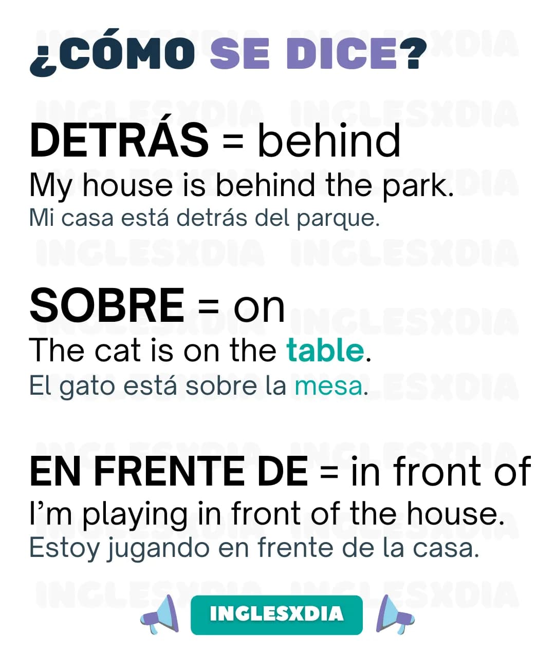 Preposiciones de lugar. (2273)