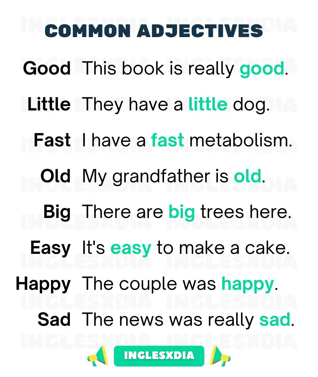 Common Adjectives