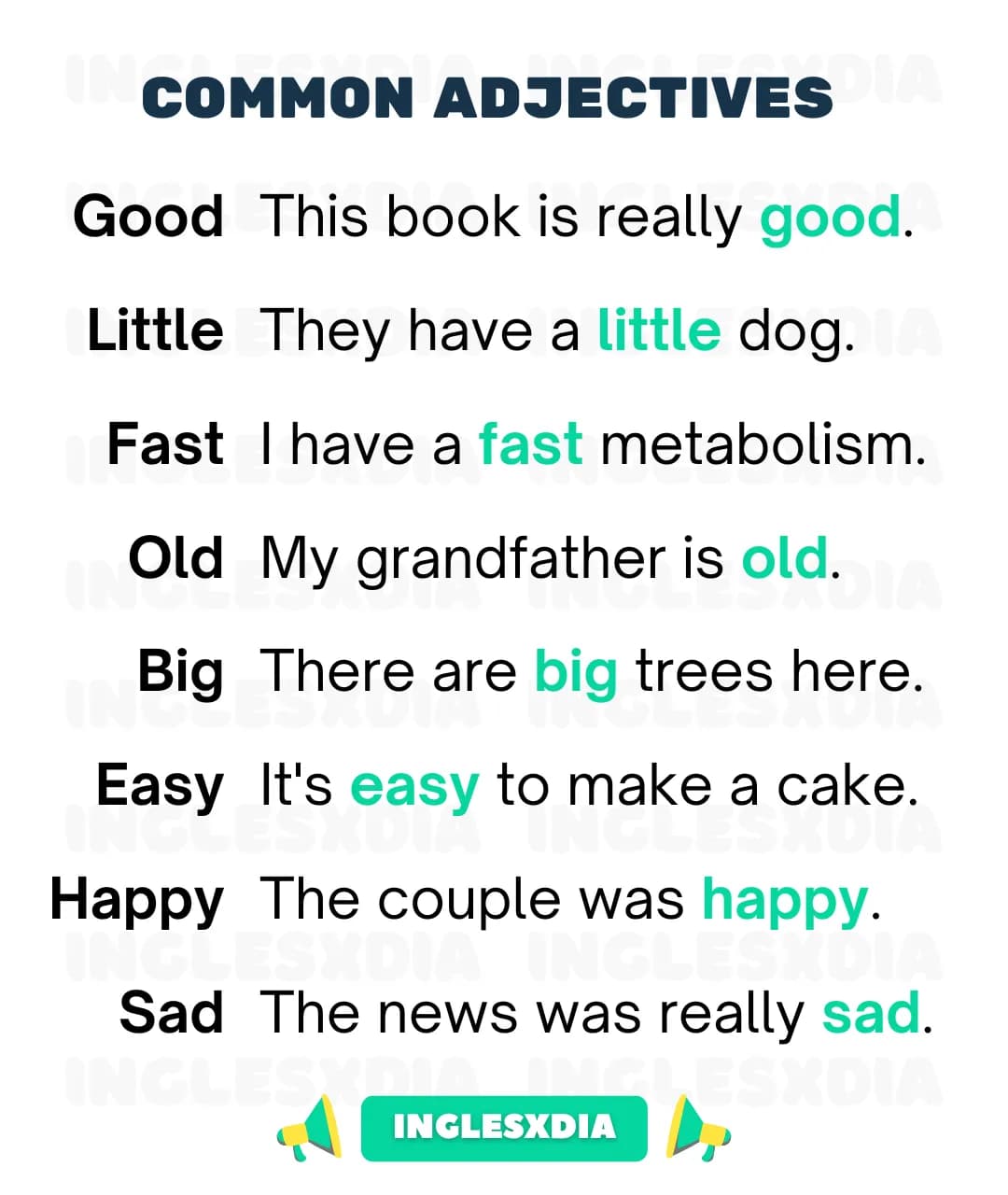 Common Adjectives (2320)