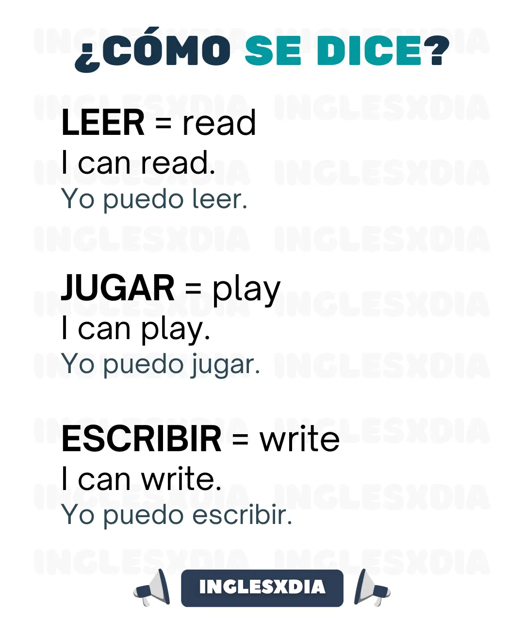 Expresiones con I can (2390)