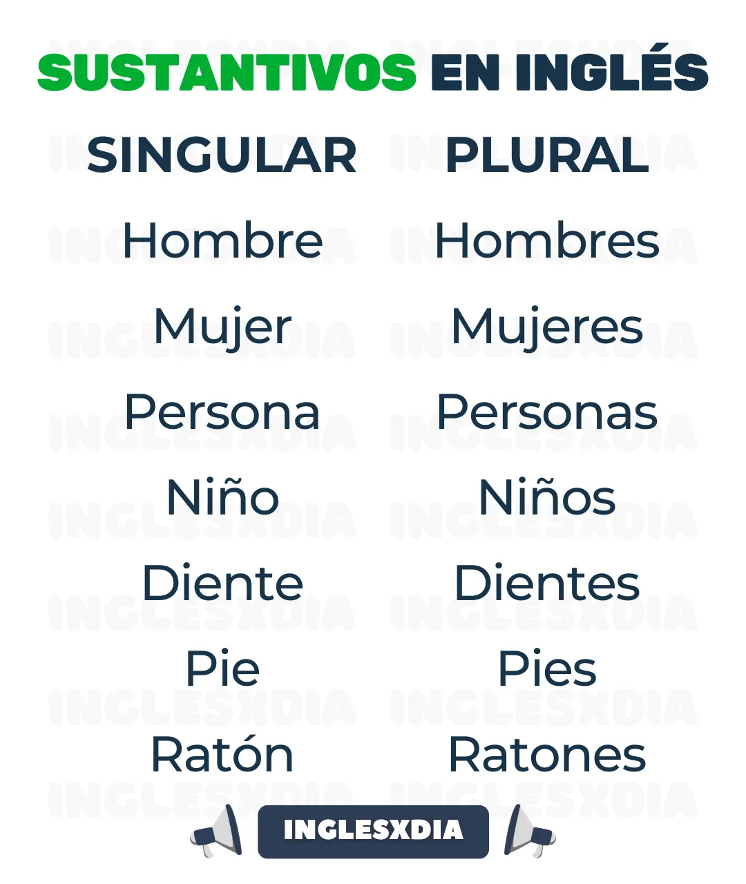 Sustantivos Irregulares (2420)