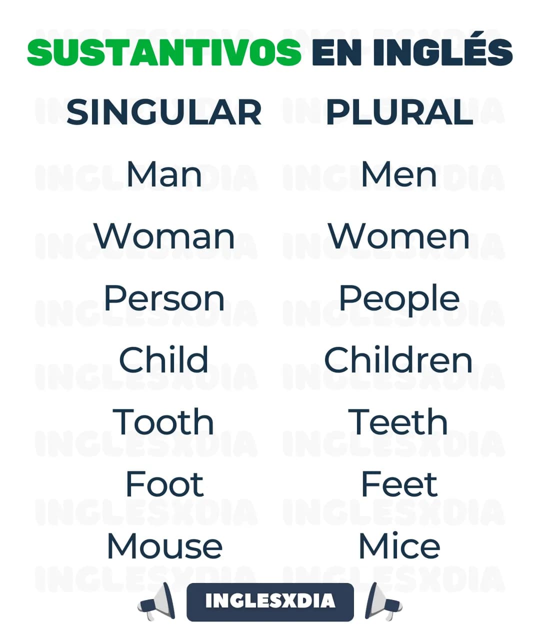 Sustantivos Irregulares (2421)