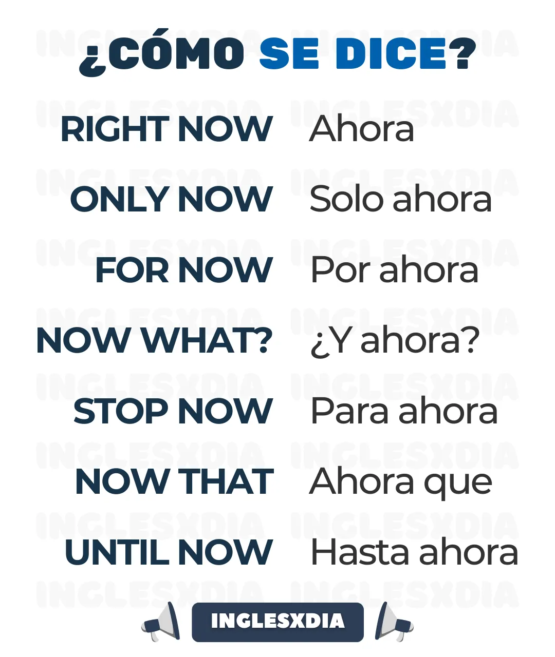 Expresiones con now