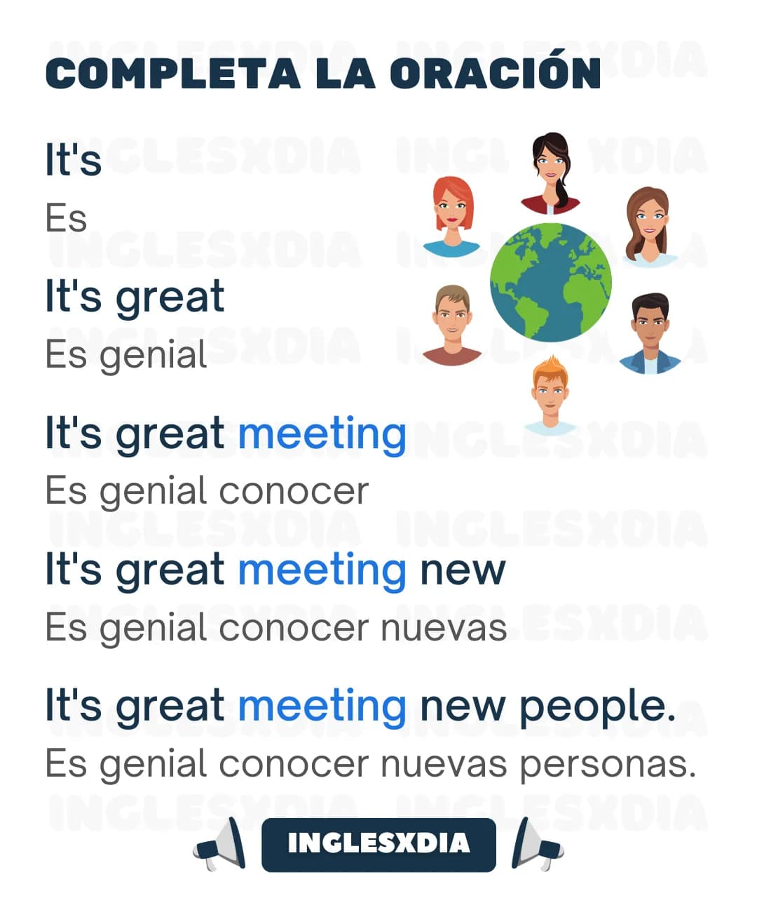 Oración: It's great...