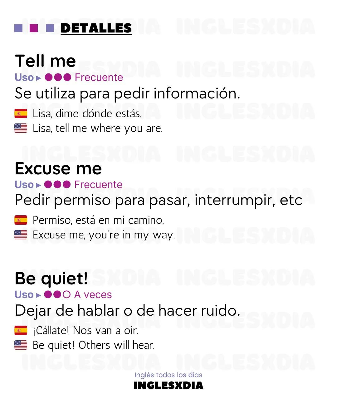 Curso de inglés en línea: frases en inglés y español cortas · Maybe, let's go...
