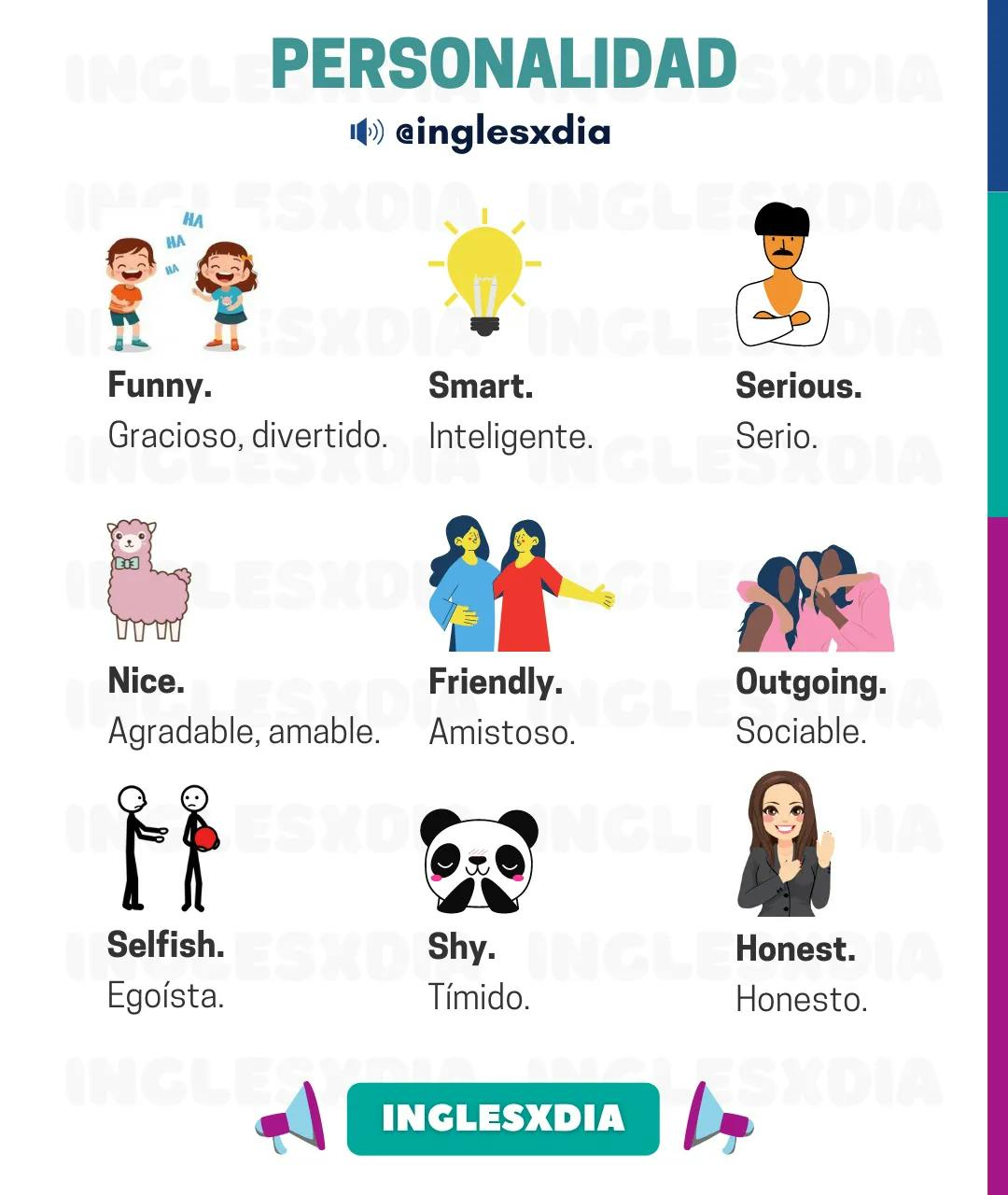 Curso de inglés en línea: adjetivos de personalidad en inglés