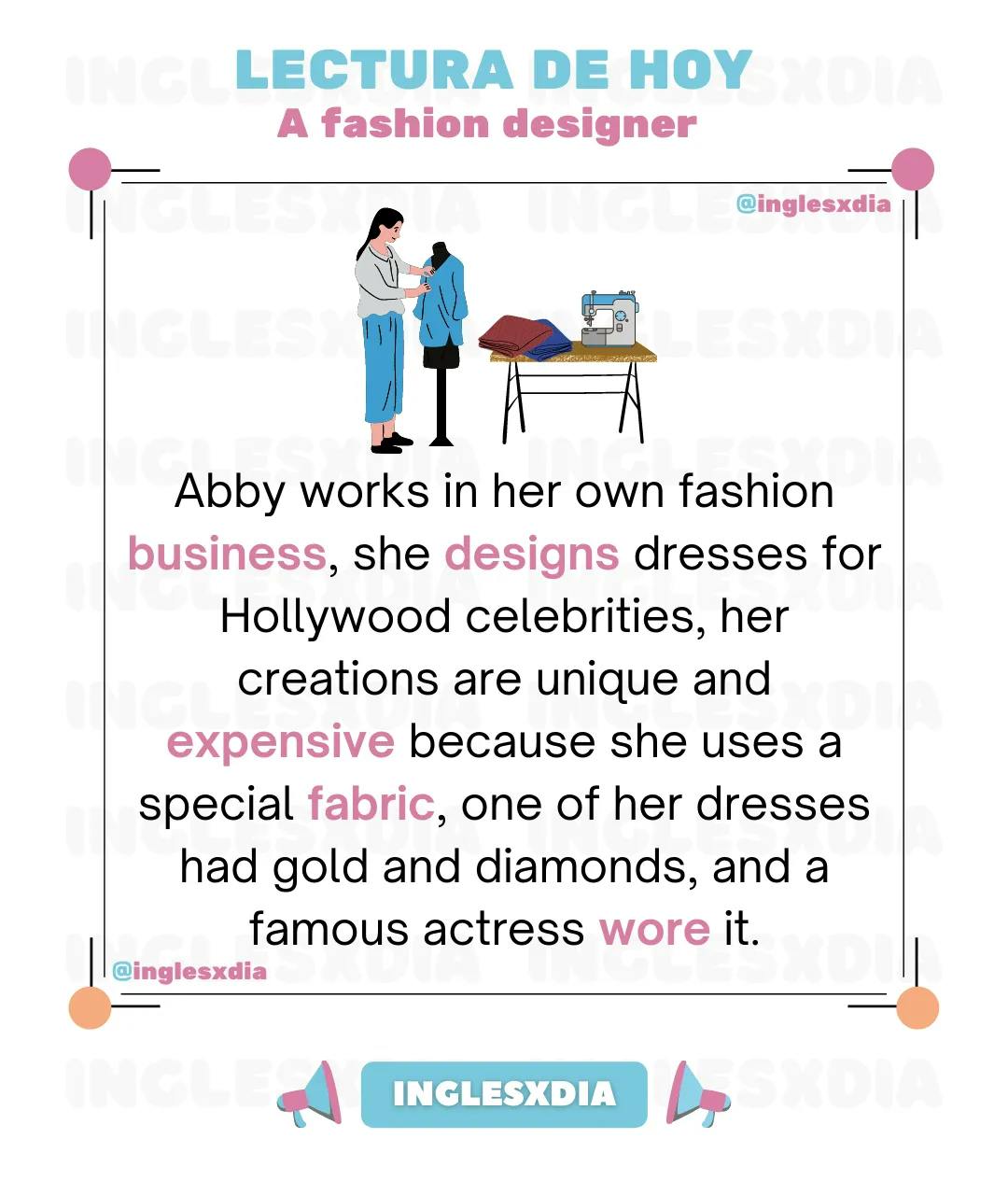 A fashion designer