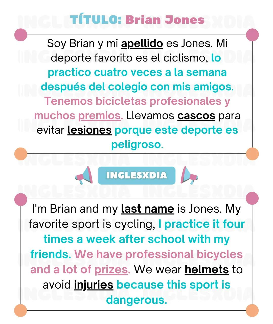 Curso de inglés en línea: Lectura corta · Brian Jones