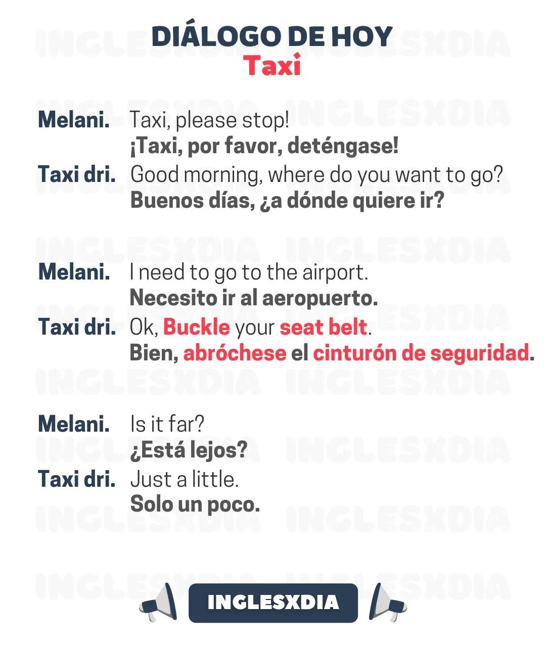 Curso de inglés en línea: conversación en el taxi