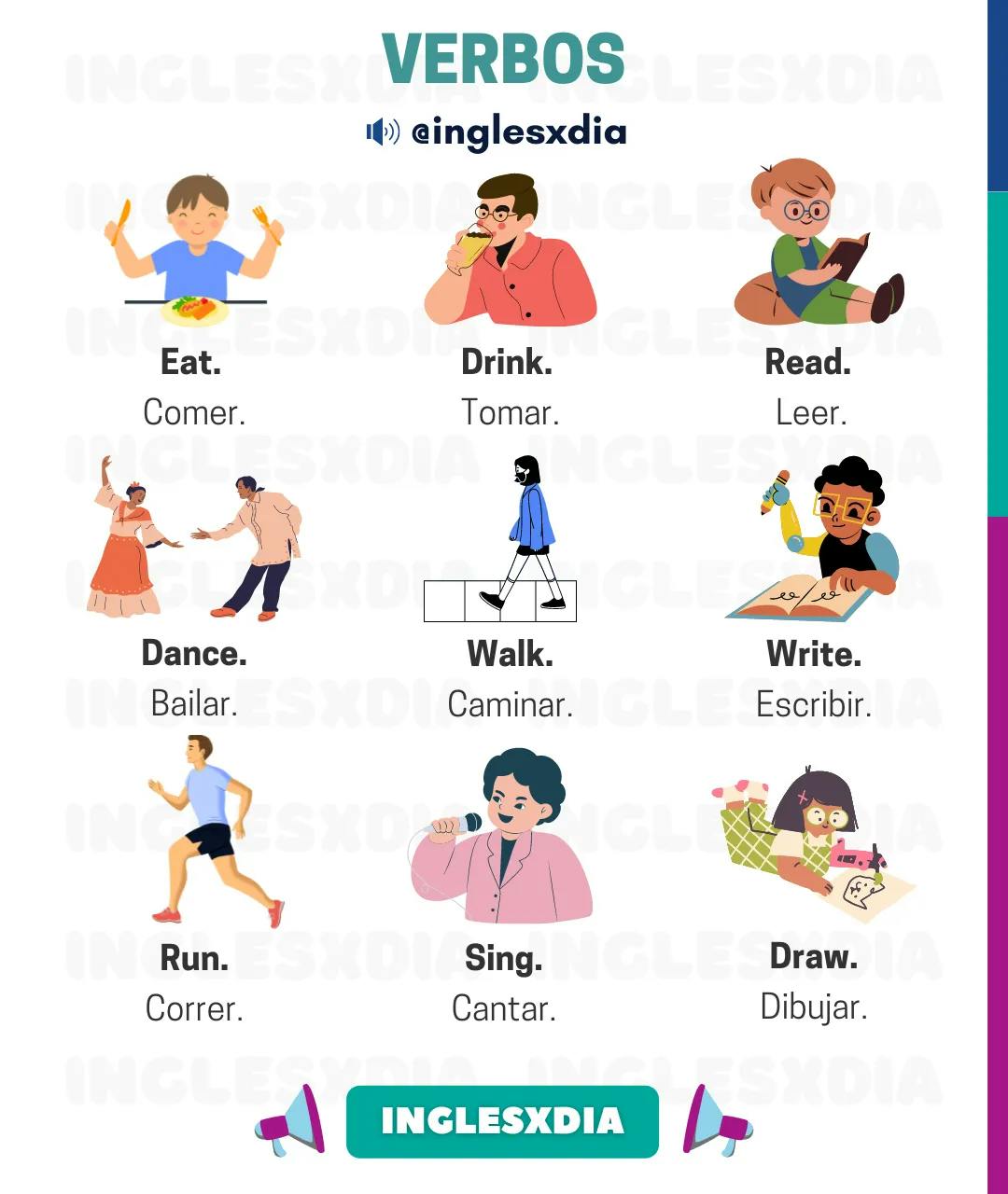 Curso de inglés en línea: verbos comunes en inglés