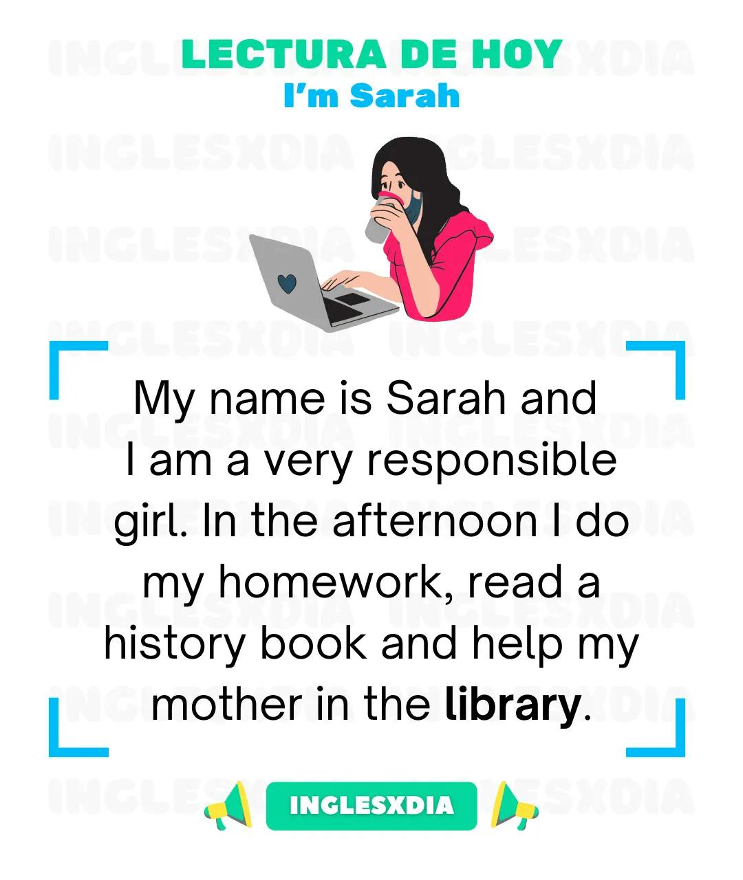 I'm Sarah