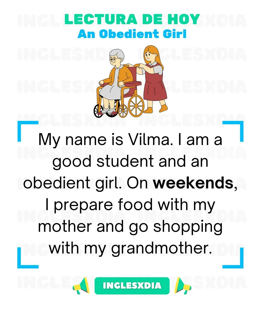 Curso de inglés en línea: Lectura básica · An Obedient Girl