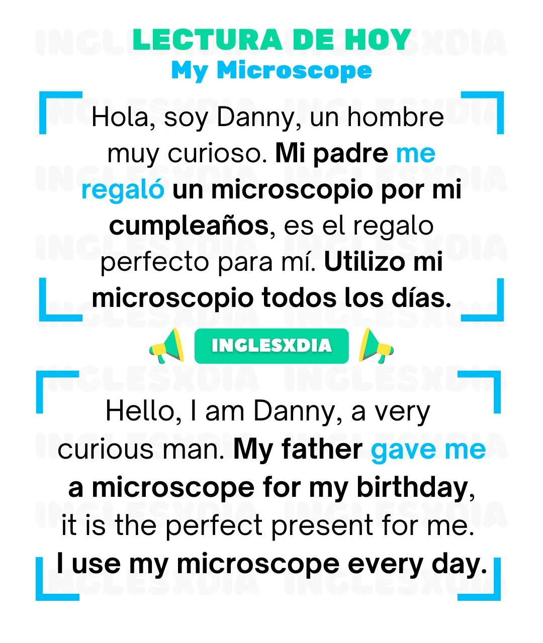Curso de inglés en línea: Lectura básica · My Microscope