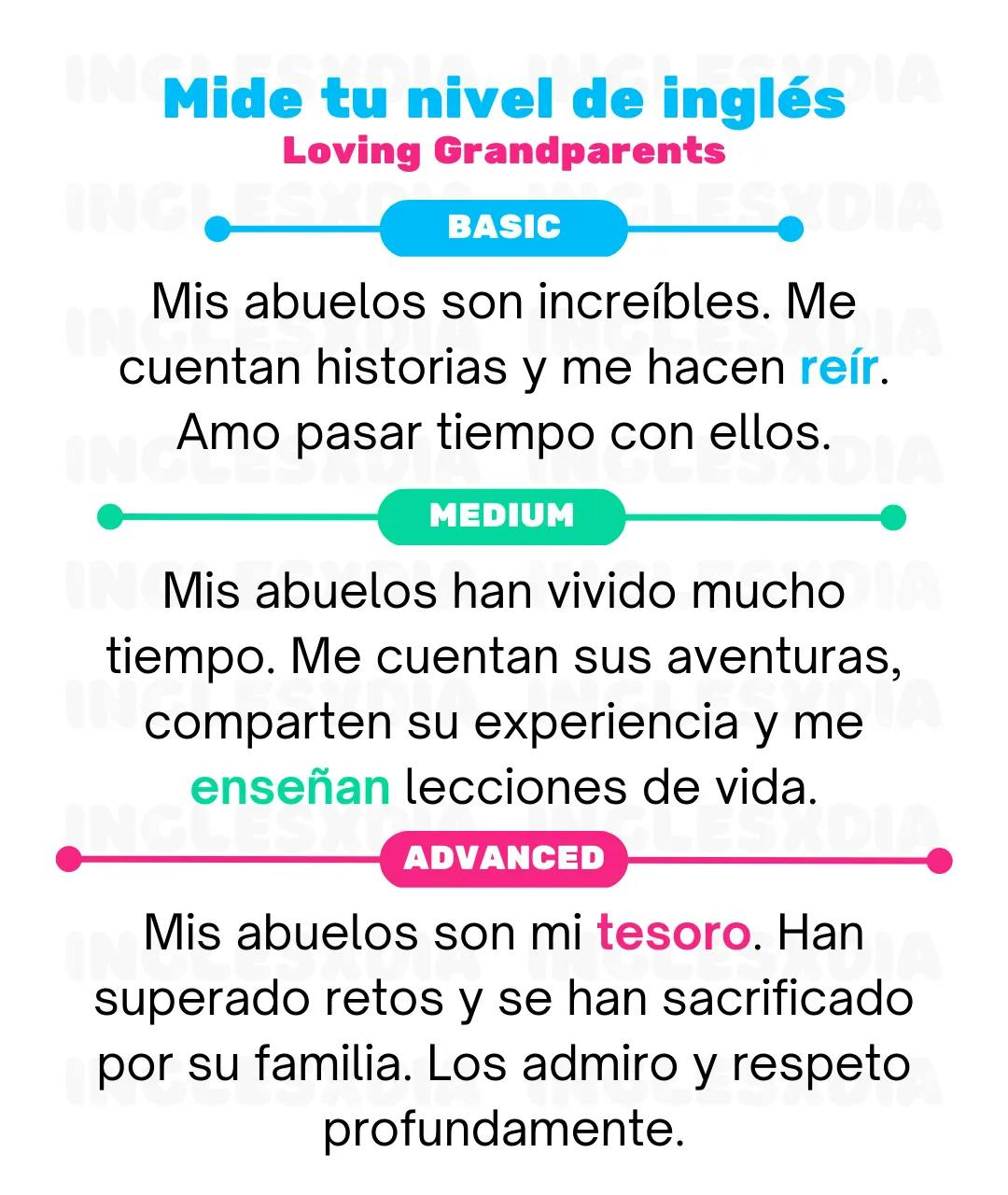 Curso de inglés en línea: Lectura corta · Loving Grandparents