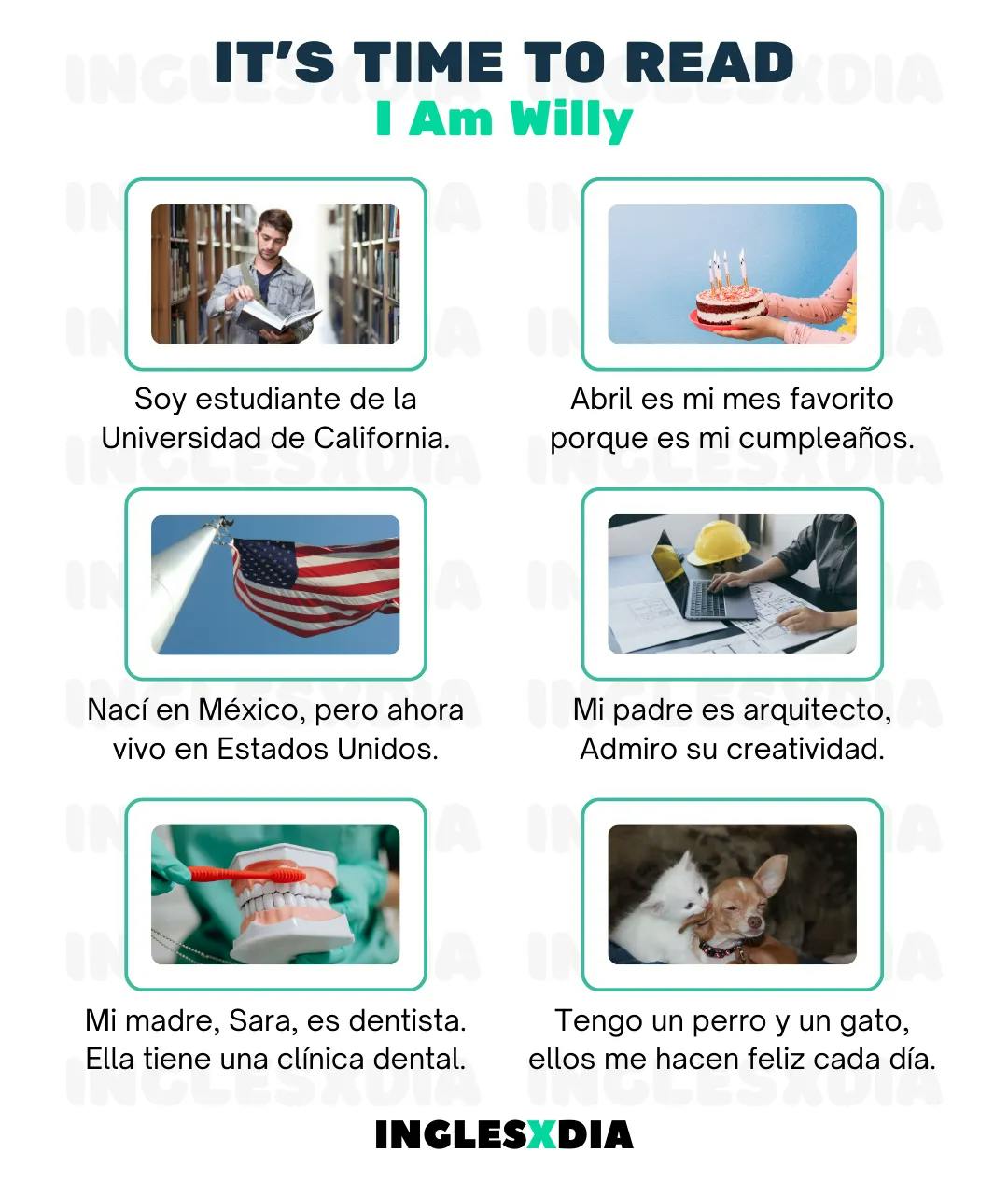 Curso de inglés en línea: Lectura básica · I Am Willy