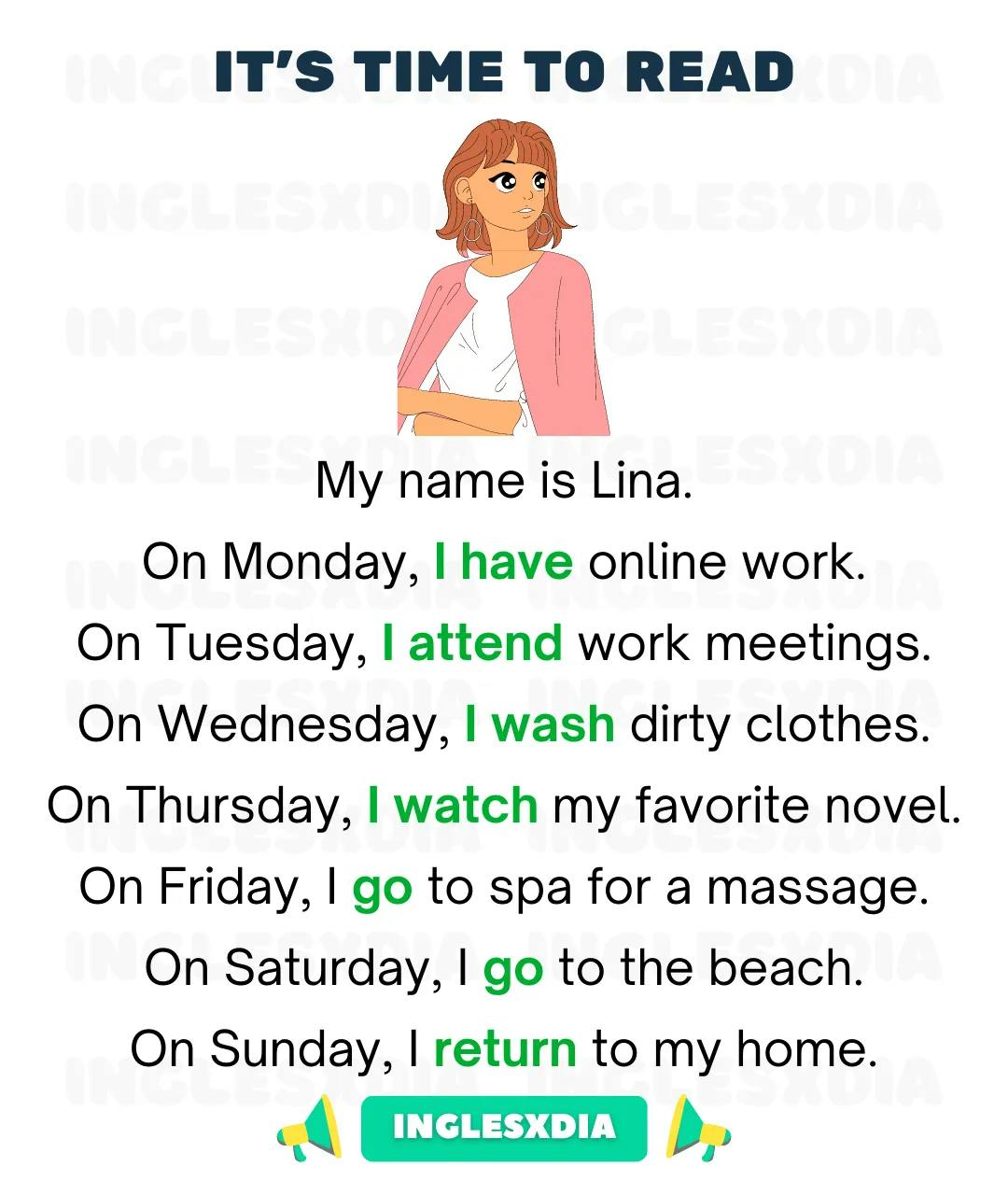 Lina's routine