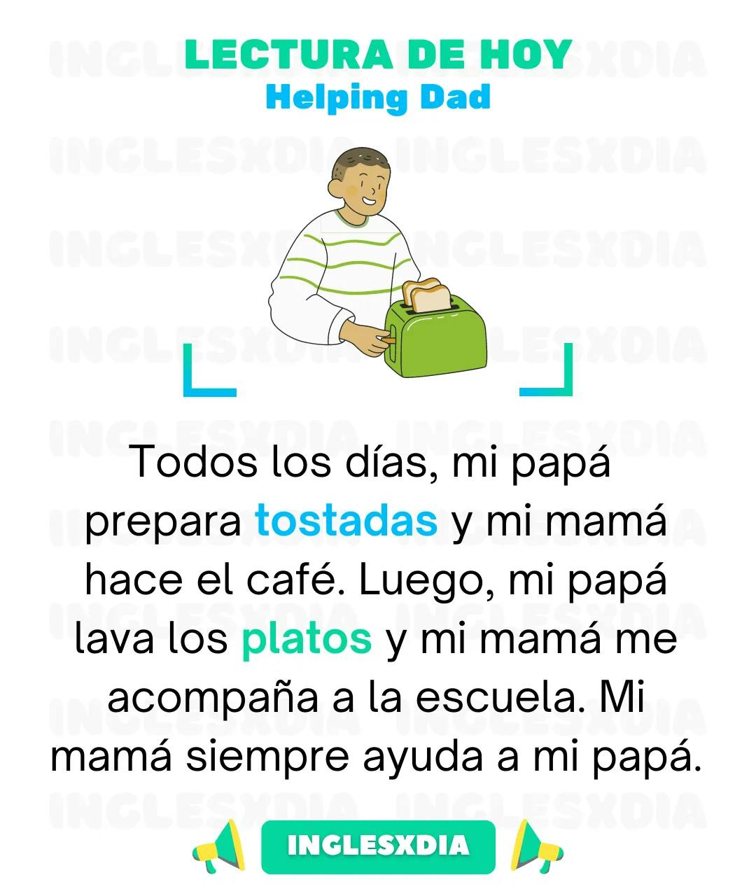 Curso de inglés en línea: Lectura básica · Helping Dad
