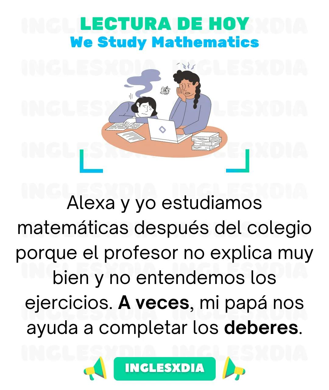 Curso de inglés en línea: Lectura básica · We Study Mathematics