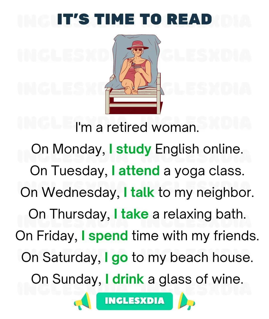 Retired Woman's Routine