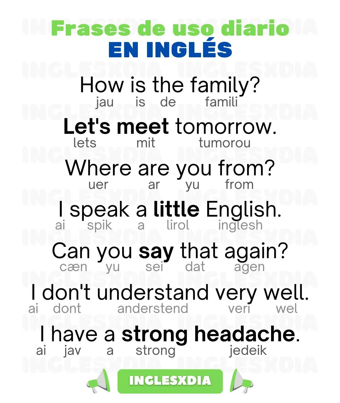 Curso de inglés en línea: frases en inglés de uso diario · How is the family?